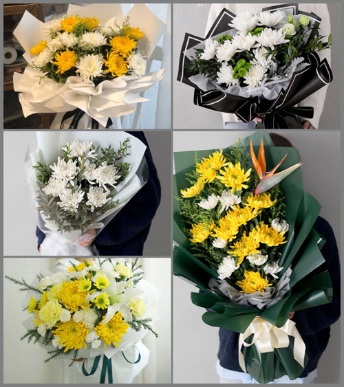河南南阳镇平县雪枫街道五里河村白事花束代送